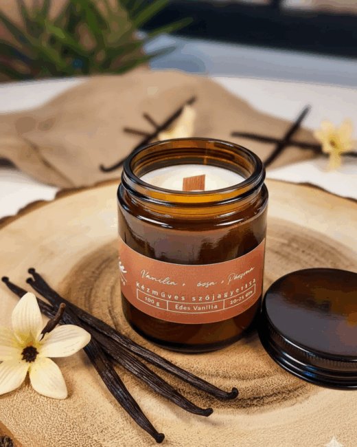 Édes Vanília Szójaviasz Illatgyertya