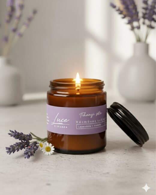 Tihanyi Séta Szójaviasz Illatgyertya